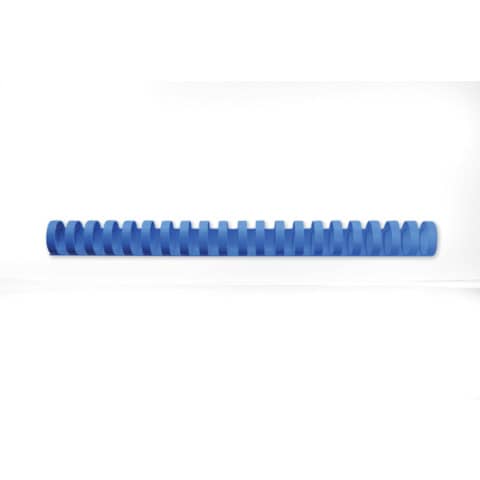 Dorsi plastici CombBind a 21 anelli - 25 mm A4 - fino a 225 fogli - conf da 50 dorsi GBC blu - 4028242
